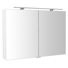 Sapho RIWA szafka z lustrem oświetlenie LED 101x70x17cm biały połysk RIW100-0030