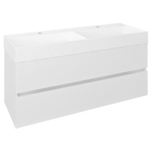 Sapho ODETTA szafka umywalkowa 118x50x43.5cm biały połysk DT120-3030
