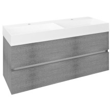 Sapho ODETTA szafka umywalkowa 118x50x43.5cm dąb srebrny DT120-1111
