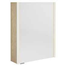 Sapho ALIX szafka z lustrem oświetlenie LED 56x70x17.5cm lewa/prawa wiąz Bardini AX156-0013