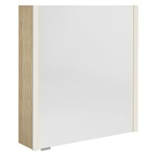 Sapho ALIX szafka z lustrem oświetlenie LED 66x70x17.5cm lewa/prawa wiąz Bardini AX166-0013