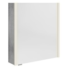Sapho ALIX szafka z lustrem oświetlenie LED 66x70x17.5cm lewa/prawa dąb srebrny AX166-0011