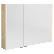 Sapho ALIX szafka z lustrem oświetlenie LED 96x70x17.5cm wiąz Bardini AX196-0013