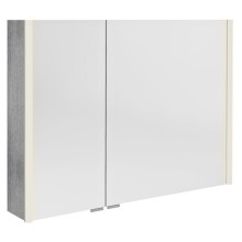 Sapho ALIX szafka z lustrem oświetlenie LED 96x70x17.5cm dąb srebrny AX196-0011