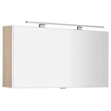 Sapho CLOE szafka z lustrem z oświetleniem LED 100x50x18cm wiąz Bardini CE100-0013