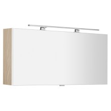 Sapho CLOE szafka z lustrem z oświetleniem LED 120x50x18cm wiąz Bardini CE120-0013