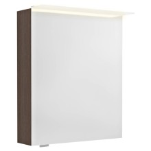Sapho LINEX szafka z lustrem oświetlenie LED 60x70x15cm lewa/prawa sosna rustykalna LX060-0016