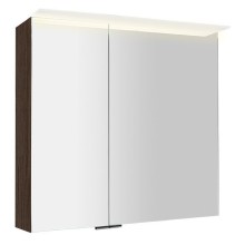Sapho LINEX szafka z lustremoświetlenie LED 80x70x15cm sosna rustykalna LX080-0016