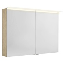 Sapho LINEX szafka z lustrem oświetlenie LED 100x70x15cm wiąz Bardini LX100-0013