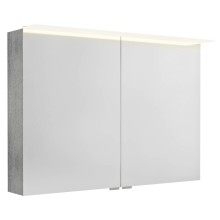 Sapho LINEX szafka z lustrem oświetlenie LED 100x70x15cm dąb srebrny LX100-0011
