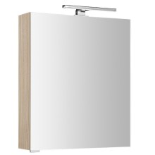 Sapho MIRRÓ szafka z lustrem oświetlenie LED 60x70x16cm lewa/prawa wiąz Bardini MC060-0013