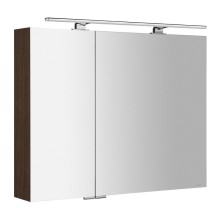 Sapho MIRRÓ szafka z lustrem z oświetleniem LED 90x70x16cm sosna rustykalna MC090-0016