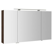Sapho MIRRÓ szafka z lustrem oświetlenie LED 3 drzwiczki 120x70x16cm sosna rustykalna MC121-0016