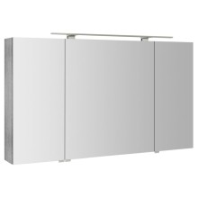 Sapho RIWA szafka z lustrem oświetlenie LED 3 drzwiczki 121x70x17cm dąb srebrny RIW120-0011