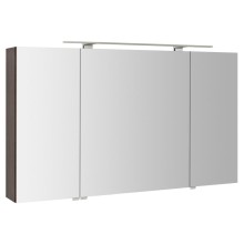Sapho RIWA szafka z lustrem oświetlenie LED 3 drzwiczki 121x70x17cm sosna rustykalna RIW120-0016