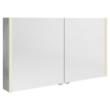Sapho ALIX szafka z lustrem oświetlenie LED 2x drzwiczki 126x70x17.5cm dąb srebrny AX126-0011