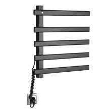 Sapho ELCOR elektryczna suszarka na ręczniki 480x520x50mm 85W czarny mat EB530