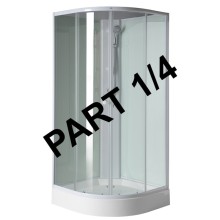 Aqualine AIGO Brodzik 900x900 mm akcesoria syfon uchwyt prysznicowy i prysznic część 1/4 YB93-1