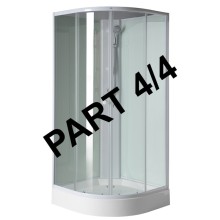Aqualine AIGO Aluminiowy profil narożny bateria prysznicowa część 4/4 YB93-4