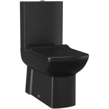 CREAVIT LARA kompakt WC odpływ poziomy/pionowy czarny mat LR360