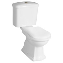 Kerasan RETRO kompakt WC odpływ pionowy biały-brąz WCSET13-RETRO-SO