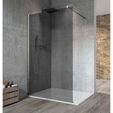 Gelco VARIO CHROME jednoczęściowa kabina przysznicowa Walk-In montaż przy ścianie szkło dymione 1200 mm GX1312GX1010