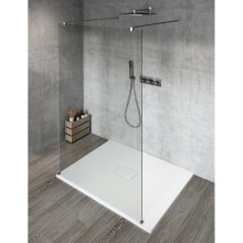 Gelco VARIO CHROME jednoczęściowa kabina przysznicowa Walk-In szkło czyste 900 mm GX1290GX2210