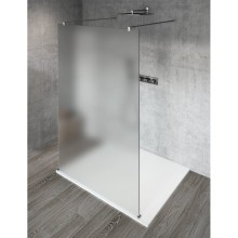 Gelco VARIO CHROME jednoczęściowa kabina przysznicowa Walk-In szkło matowe 900 mm GX1490GX2210