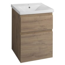 Aqualine ALTAIR szafka umywalkowa 52x72.5x45cm dąb emporio AI355