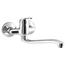 Aqualine AQUALINE 35 bateria ścienna 100mm rozstaw uchwyt płaski podwyższony chrom 52032
