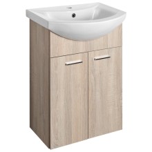 Aqualine ZOJA szafka umywalkowa 50.5x74x30cm dąb platin 51057