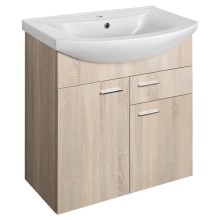 Aqualine ZOJA szafka umywalkowa 71.5x74x34cm dąb platin 51175