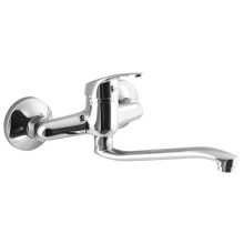 Aqualine AQUALINE 35 bateria ścienna uchwyt płaski podwyższony chrom 52145