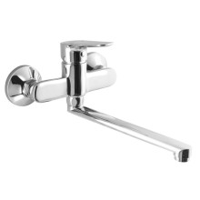 Aqualine LOTTA bateria ścienna uchwyt płaski chrom LT642