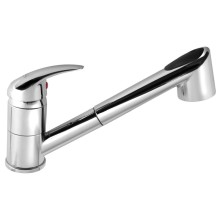 Aqualine Bateria kuchenna z wysuwaną wylewką chrom 1107-74