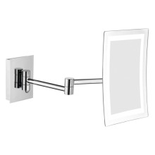 Sapho Lusterko kosmetyczne z oświetleniem LED kwadratowe chrom MW834