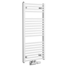 Aqualine DIRECT grzejnik łazienkowy 450x960 mm podłączenie środkowe biały ELM94T
