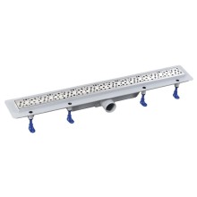 Aqualine MARMI odpływ liniowy z rusztem ze stali nierdzewnej L-810 DN50 1702-80