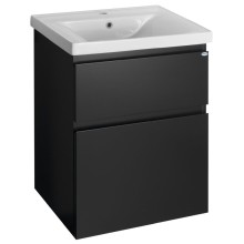 Aqualine ALTAIR szafka umywalkowa 57x72.5x45cm cm czarny mat AI660