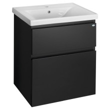 Aqualine ALTAIR szafka umywalkowa 61.5x72.5x45cm czarny mat AI665