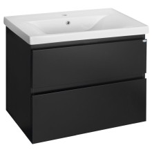 Aqualine ALTAIR szafka umywalkowa 77.5x60x45cm czarny mat AI680