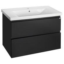 Aqualine ALTAIR szafka umywalkowa 86.5x60x45cm czarny mat AI690