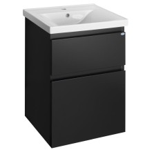 Aqualine ALTAIR szafka umywalkowa 52x72.5x45 cm czarny mat AI655