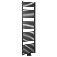 Aqualine TONDI grzejnik łazienkowy 450x1690 mm podłączenie centralne czarny mat DT446T