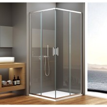 Bruckner BORG kabina prysznicowa 900x900x1950 mm wejście z rogu szkło czyste 751.190.1