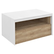 Sapho VIERA szafka umywalkowa 80x44x50cm biały mat/dąb Alabama VA080-2222