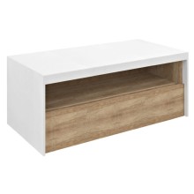 Sapho VIERA szafka umywalkowa 100x44x50cm biały mat/dąb Alabama VA100-2222