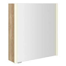 Sapho ALIX szafka z lustrem oświetlenie LED 66x70x17.5cm lewa/prawa dąb Alabama AX166-0022