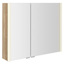 Sapho ALIX szafka z lustrem oświetlenie LED 86x70x17.5cm dąb Alabama AX186-0022
