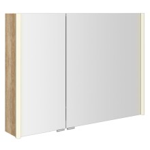 Sapho ALIX szafka z lustrem oświetlenie LED 96x70x17.5cm dąb Alabama AX196-0022